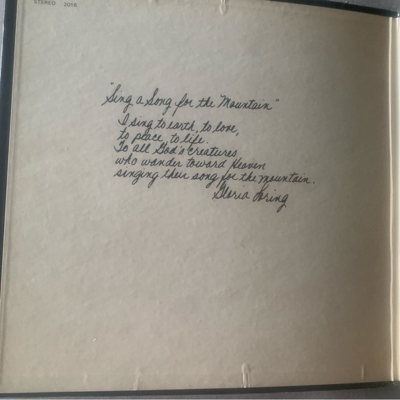 Gloria Loring - Sing a Song for the Mountains vinyl lp record - Picture 4 of 8